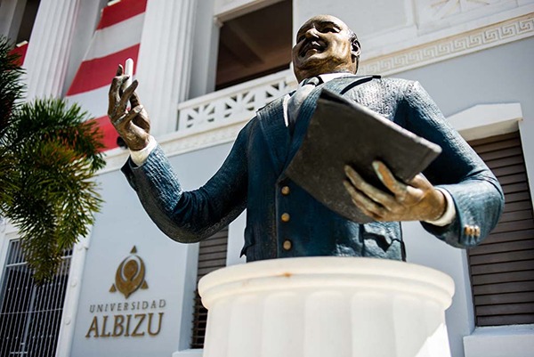 Albizu University statue